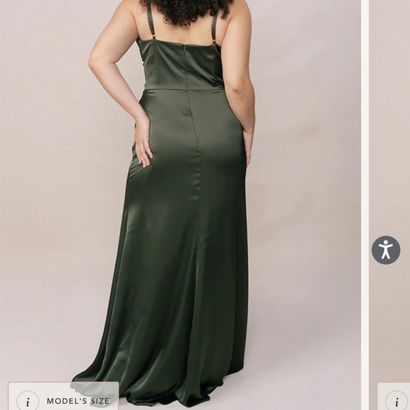 NWT Revelry Rory Satin Dress - Picture 3 of 5